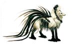  avian canine feral fur hybrid mammal solo tatchit unknown_species white_feathers white_fur 