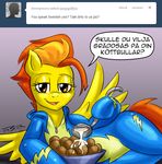  amber_eyes dialog dialogue english_text equine female feral food friendship_is_magic hair horse looking_at_viewer mammal meatballs my_little_pony pegasus pluckyninja pony sauce smile solo spitfire_(mlp) swedish swedish_text text timber_(artist) tumblr two_tone_hair wings wonderbolts_(mlp) 