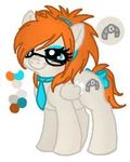  blue bow brown_skin bun clock color_swatch cutie_mark diadem equine eyelashes eyewear female friendship_is_magic glasses hair horse invalid_tag low_res mammal model_sheet my_little_pony necktie nose orange_hair pegasus plain_background pony ponytail unknown_artist watch white_background wings 