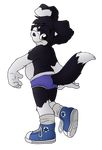  anthro butt canine chubby cub male mammal roni shoes solo underwear wolfblade young 