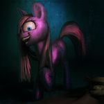  abstract_background blue_eyes creepy cutie_mark equine female feral friendship_is_magic hair horse looking_at_viewer makkon mammal my_little_pony pink_hair pinkamena_(mlp) pinkie_pie_(mlp) pony smile solo 