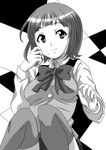  bad_id bad_pixiv_id greyscale idolmaster idolmaster_(classic) mole mole_under_mouth monochrome noa_p otonashi_kotori short_hair solo thighhighs 