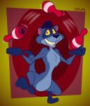 2024 3_toes 4_fingers alternate_version_at_paywall anthro arm_tuft bent_legs biped black-footed_ferret black_hair black_nose blue_body blue_fur blue_tail_tip bowling_pin casual_nudity cheek_tuft chest_tuft clenched_teeth clifford's_really_big_movie clifford_the_big_red_dog colored curling_tail digital_drawing_(artwork) digital_media_(artwork) dipstick_tail elbow_tuft facial_tuft feet fingers flat_colors fur gavanzude glance gloves_(marking) hair hi_res humanoid_feet juggling knee_tuft leg_markings leg_tuft lines_drawn looking_at_another male mammal markings motion_lines multicolored_body multicolored_fur mustelid musteline nude on_one_leg open_mouth open_smile paws pecs plantigrade raised_foot raised_heel raised_tail scholastic shackelford shoulder_tuft signature small_waist smile smiling_at_viewer socks_(marking) soles solo standing standing_on_toes tail tail_markings teeth tiptoes toes toothy_grin true_musteline tuft wasp_waist weasel yellow_sclera