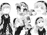  :&lt; eating greyscale monochrome parody rozen_maiden style_parody suigintou tears yokoyan yotsubato! 