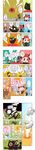  &gt;_&lt; @_@ absurdres blush closed_eyes comic egg explosion furnace highres kaenbyou_rin kaenbyou_rin_(cat) karaagetarou komeiji_satori long_image multiple_girls open_mouth reiuji_utsuho reiuji_utsuho_(bird) ribbon smoke surprised sweat tall_image third_eye touhou translated 