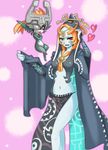  dual_persona fang front_ponytail helmet highres imp midna midna_(true) orange_hair pointy_ears red_eyes robe smile sora-bozu spoilers the_legend_of_zelda the_legend_of_zelda:_twilight_princess 