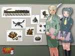  1600x1200 glasses highres lilly mary metal_slug military military_uniform necktie uniform wallpaper 