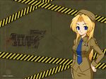  1600x1200 cynthia_greenville highres metal_slug military military_uniform necktie uniform wallpaper 