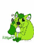  &lt;3 ambiguous_gender canine chest_tuft fox fur green_fur james_maverick male mammal plain_background tongue tuft white_background 