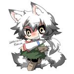  animal_ears artist_name bad_id bad_twitter_id blush dated fox_ears fox_tail long_hair lowres original rebecca_(keinelove) shirogane_mitsuki signature silver_hair solo tail yellow_eyes 