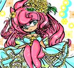  amy_rose breasts dress female green_eyes hair looking_at_viewer pink_hair sega solo sonic_(series) unknown_artist 