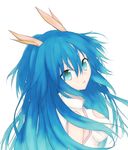  bad_id bad_pixiv_id blue_eyes blue_hair denpaken_pochi highres long_hair looking_at_viewer minataka_tatsuki original profile simple_background smile solo white_background 