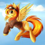  cutie_mark equine eyewear female friendship_is_magic goggles horse my_little_pony pegasus pony smile solo spitfire_(mlp) spittfire wings wonderbolts_(mlp) 