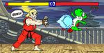  crossover hadouken ken_masters street_fighter super_mario_bros. yoshi 