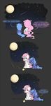  blue_eyes cutie_mark dialog dialogue english_text equine falling_star female feral friendship_is_magic hair horse mammal moon my_little_pony night pink_hair pony princess princess_celestia_(mlp) princess_luna_(mlp) purple_eyes putple_eyes royalty secret-pony shooting_star stars text 