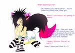  animal_ears blush breasts cat cute dialog diaper diaperfur diapers emo english_text eve feline female girly goth infantilism leggings legwear leopard mammal mind_control nappy open_mouth piercing solo stockings text thigh_highs transgender urine vampiresvestige wet wetting 