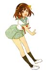  bad_id bad_pixiv_id brown_eyes brown_hair coeda hairband kita_high_school_uniform school_uniform serafuku short_hair solo suzumiya_haruhi suzumiya_haruhi_no_yuuutsu 