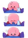  ambiguous_gender blue_skin blush crossgender crying cum cum_on_face cum_on_hand cum_on_penis cute eyes_closed fellatio female gloves kirby kirby_(series) knight male meta_knight nazu776 nintendo open_mouth oral oral_sex penis pink_skin plain_background sex spread_legs spreading sweat text video_games 