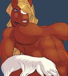  blonde_hair breasts equine female hair horse juzztie mammal nude solo 