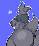  anus big_breasts breasts butt looking_at_viewer nic-m-lyc nintendo nipples pok&eacute;mon pok&eacute;mon_(species) pussy shiny video_games zorua 