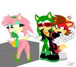  angry artsicat bigger_version_at_the_source canine couple distracted female fiona_fox fox group hedgehog humor imminent_beating male mammal rosy_the_rascal scourge_the_hedgehog seductive sega sonic_(series) straight trap 