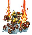  bowser bowser's_inside_story fire goomba highres mario_&amp;_luigi mario_&amp;_luigi:_bowser&#039;s_inside_story mario_(series) nintendo official_art point running super_mario_bros. 