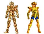  80s araki_shingo armor cape comparison gold gold_saints helmet himeno_michi knight kurumada_masami leo_aiolia oldschool saint_seiya zodiac 