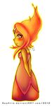  adventure_time alpha_channel clothed clothing esakris female fire flame_princess plain_background princess royalty solo standing transparent_background 