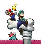 absurdres bone bowser's_inside_story highres luigi mario mario_&amp;_luigi mario_&amp;_luigi:_bowser&#039;s_inside_story mario_(series) nintendo official_art spike_blop starlow super_mario_bros. 