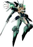  blade glowing_eyes green_eyes hi_res jehuty machine mecha mechanical plain_background robot standing weapon white_background wings wrist_blade zone_of_the_enders 