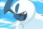  absol ambiguous_gender animated claws fangs fur horn hyper_beam hyper_beam_attack nintendo pok&#233;mon pok&eacute;mon red_eyes screencap solo tongue video_games white_fur 