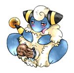  disembodied_penis erection female male mareep penis plain_background pok&eacute;mon pussy pussy_juice red_eyes straight tranquilmyst vaginal white_background white_fur 