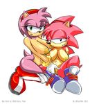  amy_rose anthro big_breasts boots breasts butt duo female gblastman green_eyes hair happy horny invalid_tag lesbian looking_at_viewer nipples nude pussy sega sex smile sonic_(series) 