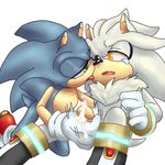  anthro blue_hair chest_tuft cum cumshot fur gay gloves green_eyes hair handjob hedgehog male mammal masturbation open_mouth orgasm penis plain_background sega sex silver_the_hedgehog sonic_(series) sonic_the_hedgehog tongue tongue_out tuft white yellow_eyes 