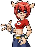  blue_eyes bracelet caprine clock clothed clothing female hair horn jewelry lammy_lamb looking_at_viewer mammal pants parappa_the_rapper plain_background red_hair ring rings1234 sheep shirt short_hair simple_background smile solo um_jammer_lammy white_background 