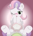  cum cum_in_pussy cum_inflation cum_inside female feral friendship_is_magic inflation male my_little_pony penis pussy sex spike_(mlp) straight sweetie_belle_(mlp) white_fur xniclord789x 