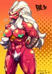  anthrofied blaziken breasts female nintendo pok&#233;mon pok&#233;morph pok&eacute;mon sasamix sweat video_games 