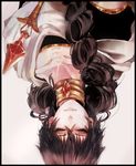  bad_id bad_pixiv_id black_hair braid closed_eyes highres jewelry judal junk0930 long_hair magi_the_labyrinth_of_magic male_focus neck_ring solo upside-down 