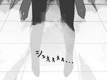  akemi_homura comic fog gogiga_gagagigo greyscale legs magical_girl mahou_shoujo_madoka_magica monochrome pantyhose solo 