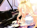  blond_hair blonde_hair highres instrument piano 