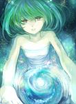  ame_yamori bad_id bad_pixiv_id flat_chest galaxy green_hair macross macross_frontier ranka_lee red_eyes short_hair solo space star_(sky) universe 