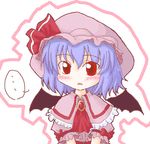  bad_id bad_pixiv_id bat_wings blue_hair blush fang furugaku red_eyes remilia_scarlet solo touhou wings 