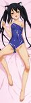  animal_ears black_hair breasts brown_eyes cat_ears competition_school_swimsuit covered_navel covered_nipples cum cum_on_body cum_on_lower_body cum_on_upper_body dakimakura facial highres k-on! long_hair medium_breasts nakano_azusa nipples one-piece_swimsuit pussy pussy_juice saliva school_swimsuit smile solo spread_legs strap_slip sugimura_tomokazu swimsuit swimsuit_aside twintails 