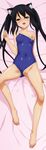  animal_ears barefoot black_hair breasts brown_eyes cat_ears competition_school_swimsuit covered_navel covered_nipples dakimakura feet highres k-on! long_hair medium_breasts nakano_azusa nipples one-piece_swimsuit pussy pussy_juice saliva school_swimsuit smile solo spread_legs strap_slip sugimura_tomokazu swimsuit swimsuit_aside toes twintails uncensored 