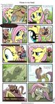  angel blue_eyes brown_fur comic crying demon dialog dialogue donkey english_text equine fangs female feral fluttershy_(mlp) friendship_is_magic fur glancojusticar green_eyes hair halo horn horse hose iron_will_(mlp) mammal my_little_pony pegasus pink_hair pony poster robe tears text water white_hair wings yellow_fur 