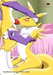  anthro bandai blow breasts canine cum cum_in_mouth cum_inside digimon erection fellatio female fox fur invalid_tag kneeling knot knots male mammal navel nipples nude oral oral_sex penis pussy renamon sex standing straight tamers wolfsrain88 yellow yellow_fur 