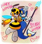  highres honey_woman jonathan_kim multiple_girls rockman rockman_(classic) splash_woman 