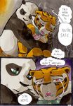  anthro bear better_late_than_never collar comic crying daigaijin dialog dialogue english_text eyes_closed feline female hug kung_fu_panda male mammal master_tigress panda po red_eyes tears text tiger 