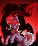  alicorn_amulet cutie_mark duo equine evil female feral friendship_is_magic glowing hair horn horse inuhoshi-to-darkpen magic mammal my_little_pony pony red_eyes red_theme smile trixie_(mlp) unicorn white_hair winged_unicorn wings 