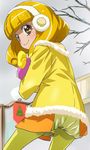  blonde_hair candy_(smile_precure!) earmuffs hairband haruyama_kazunori kise_yayoi looking_at_viewer pantyhose precure short_hair smile smile_precure! solo white_hairband yellow_eyes 